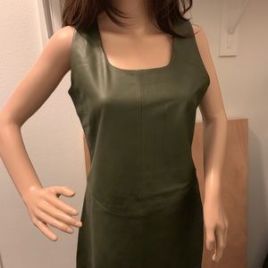 Emporio Armani leather dress.